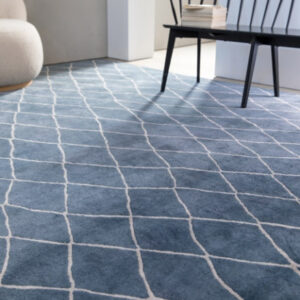 Bayliss Hume Floor Rug Pitch Blue