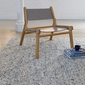 Bayliss norway wool floor rug faded denim