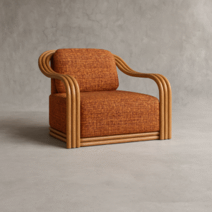Noya Lounge Chair - Rust